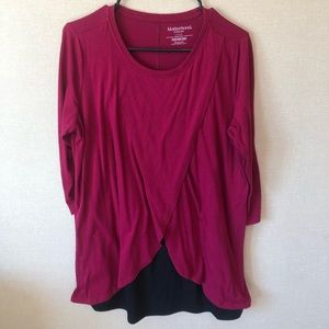 Motherhood Maternity NURSING Blouse size Large
